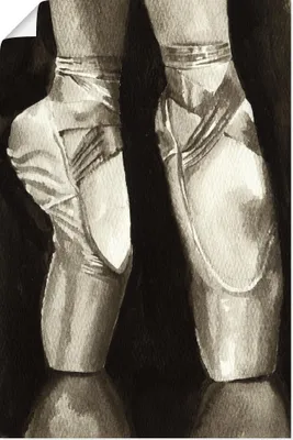 Produktbild von ARTland Poster Balletschuhe II Größe: 80x120 cm