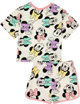 Produktbild von Minnie Mouse - Schlafanzug mit Shorts für Mädchen NS7423 (116) (Weiß)