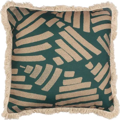 Imagen del producto de Paoletti - Fransen - Funda de cojín "Oromo" RV2945 (45 cm x 45 cm) (Verde)