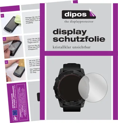 Obrázek produktu pro 6x ochranná fólie pro Garmin Fenix 7 (47 mm), čirá Ochranná fólie displeje Dipos
