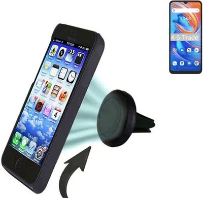 Produktbild von K-S-Trade Kompatibel mit UMIDIGI A13S Auto Handy Halterung KFZ Halter Lüftungsgitterhalterung Air Vent mount Smartphone Halter