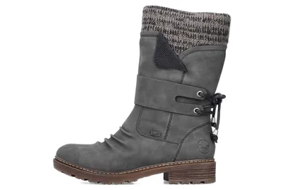 Produktbild von Rieker Winterstiefeletten Damen Synthetik Grau Größe: 42