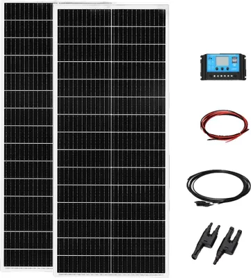 Obrázek produktu pro Solární panel, monokrystalický design, vysoká účinnost, modul 12V24V200W