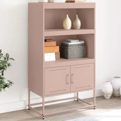 Produktbild von "2026 Aktion"Highboard - Schubladenkommode/Sideboard - elegantes Design - Flur, Wohnzimmer - Senfgelb 68,5x38,5x107cm Stahl DE381822 - Kommoden