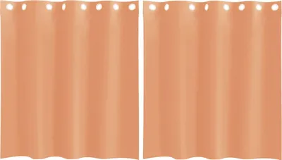 Image de vidaXL Voile Rideaux avec oeillets 2 pcs. Terracota