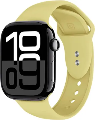 Produktbild von Crong, Silikonarmband für Apple Watch 38 / 40 / 41 / 42 mm, Gelb
