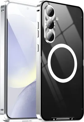 A smartphone case with a magnetic ring for MagSafe charging.