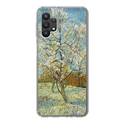 Produktbild von MuchoWow® Handyhülle Schutzhülle Hülle für Samsung Galaxy A32 5G Blühender Pfirsichbaum - Vincent van Gogh Silikon Softcase Handy Hülle - Softcase