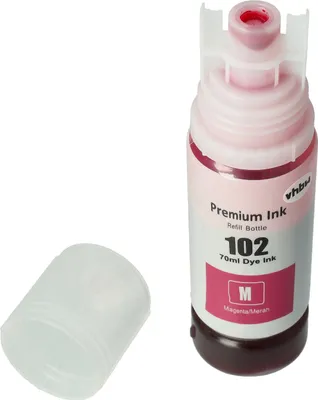 Produktbild von vhbw Nachfülltinte Ersatz für Epson 102 dye-magenta, C13T03R340 für Drucker - Refilltinte Dye Magenta, 70ml