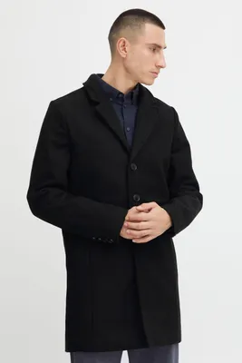 Produktbild von 11 Project PRKunz Herren Wintermantel Langmantel Winterjacke mit Reverskragen