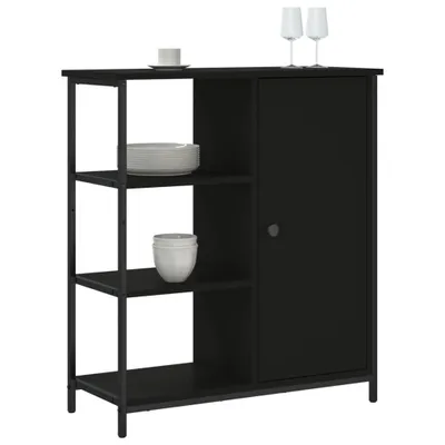 Immagine prodotto di vidaXL Credenza nera 70x30x80 cm Materiale a base di legno