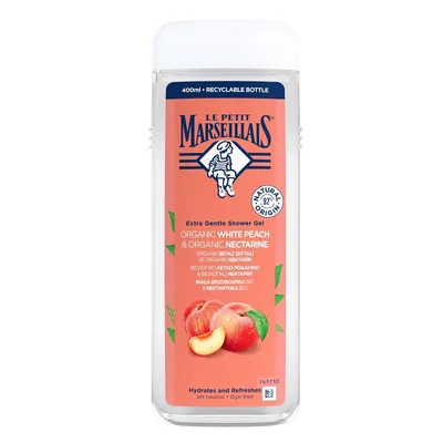 Zdjęcie produktu dla Le Petit Marseillais Żel pod prysznic Biała Brzoskwinia BIO & Nektarynka BIO 400 ml