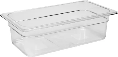 Zdjęcie produktu dla Pojemnik gastronomiczny, poliwęglan GN 1/3 głębokość 100mm, 325x176mm