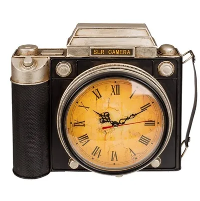 Produktbild von OOTB Metall-Schlüsselkasten Kamera mit Uhr