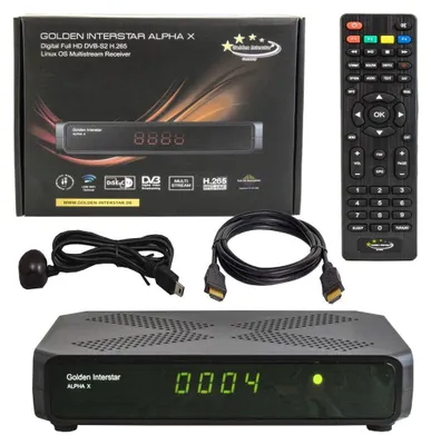 Produktbild von Golden Interstar ALPHA X Linux DVB-S2X Multistream HD SAT Receiver HD Receiver P
