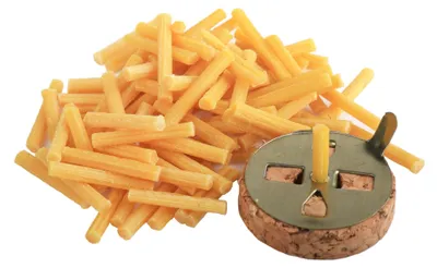 Bienenwachs-Dochte 10g (ca. 80 Stk.) + Dochthalter