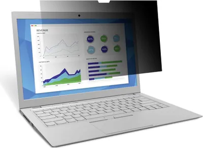 Produktbild von 3M PFNDE017, 33 cm (13"), 3:2, Laptop, Rahmenloser Blickschutzfilter, Anti-Glanz, Privatsphäre, 22,22602613 g