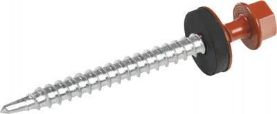 Immagine prodotto di Viti autofilettanti Klimas WFD per lamiera trapezoidale su legno RAL 8004 marrone rame 4,8x80 mm 100 pz.