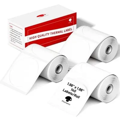 Zdjęcie produktu dla Papier termiczny phomemo 3 rolki samoprzylepne etykiety kodów