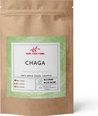 Produktbild von Herbs from Poland Chaga – Natürliche Unterstützung für das Immunsystem, Leber und Herz, antioxidative, entzündungshemmende - 1kg