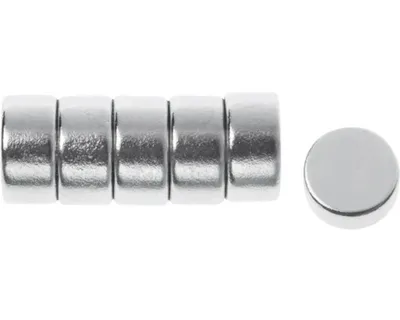 Produktbild von Magnet extra stark Ø 8x4 mm 6 Stück