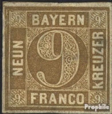 Produktbild von Briefmarken Bayern 1862 Mi 11 Pracht gestempelt Ziffer im Kreis