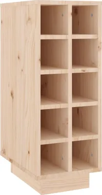 Image de vidaXL Casier à vin 23x34x61 cm pin massif