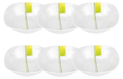 Zdjęcie produktu dla zestaw 6 miseczek do sałatek Manhattan 14,2 cm porcelana biała z dekoracją