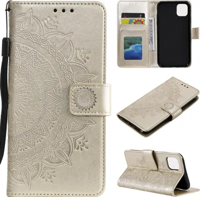 Produktbild von Hülle für Apple iPhone 11 [6,1 Zoll] Handyhülle Schutzhülle Case Mandala Gold