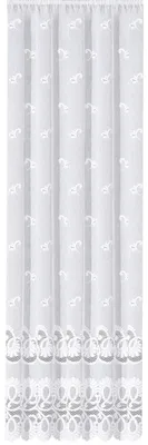 Produktbild von 041357 Fertigstore LEONORA Jacquard fein, weiß, versch. Größen