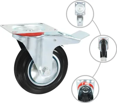 Zdjęcie produktu dla vidaXL 12 szt. Kółka 160 mm