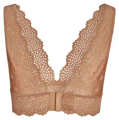 Zdjęcie produktu dla SKINY L. soft bra, Miękka miseczka, Brąz, Nie druciany, Monochromatyczny, Damski, Zapięcie na haczyk