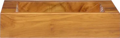 Produktbild von vidaXL Waschbecken Massivholz Teak 50x35x10 cm