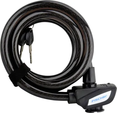 Produktbild von FISCHER Seilschloss 180cm, schwarz 85882
