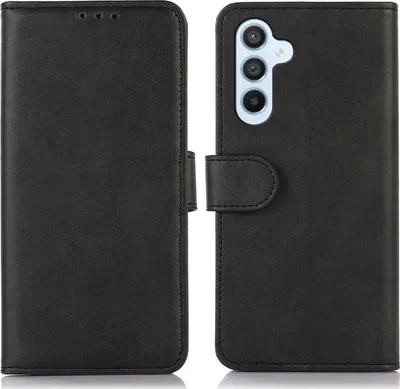 Produktbild von Mobigear Wallet  Samsung Galaxy A54 Hülle Klapphülle Geldbörse - Schwarz