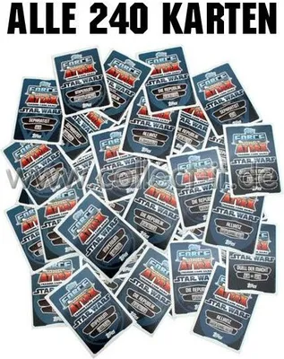 Produktbild von FAMOV1 - Spar 13 - Komplettsatz ALLE 240 Karten - Star Wars Force Attax - Movie Cards