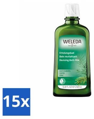 Produktbild von 15 x Weleda Zilverspar Verkwikkingsbadmelk - 200 ml - Vorteilspackung - 15 Stücke
