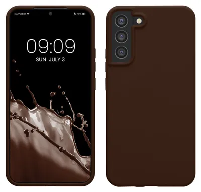 Produktbild von kwmobile Handyhülle für Samsung Galaxy S22 Plus Hülle - Case Silikon - Kabelloses Laden - Schutzhülle Cover in Chocolate