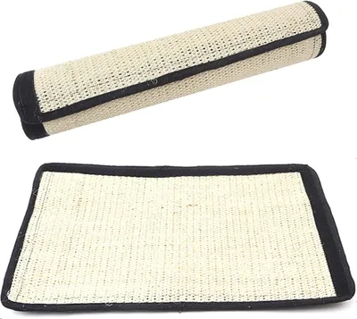 Produktbild von Kratzmatte Für Katzen Rutschfestes Katzenkrallen Katze Kratzschutz Kratzbrett Katze Sisal Mat Kratzspielzeug Katzenkratzer Schützt Möbel Katzenpfotenpflegespielzeug Zum Schutz Von Teppich Und Sofa