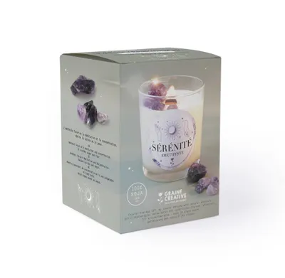 Produktbild von Graine Creative DIY Kerzenkit Amethyst Edelstein Therapie Sojakerze
