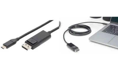 Productafbeelding van DIGITUS AK-300333-020-S DIGITUS USB Type-C Gen2 adapter/converterkabel: Type-C naar DisplayPort
