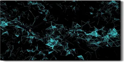 Produktbild von Wanduhr Bürouhr Leinwand Bild Geräuschlos Kunstdruck 60x30 Abstrakte Kunst - schwarze Hände