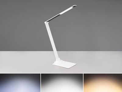Trio Travis LED Tischleuchte  6,5W dimmbar Weiß Matt CCT einstellbare Lichtfarbe