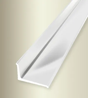 Produktbild von PROVISTON | Einfass- & Abschlussprofil | Aluminium | 18 x 12 x 2700 mm | Weiß | Einschubprofil | Abschlussleiste | Bodenprofil