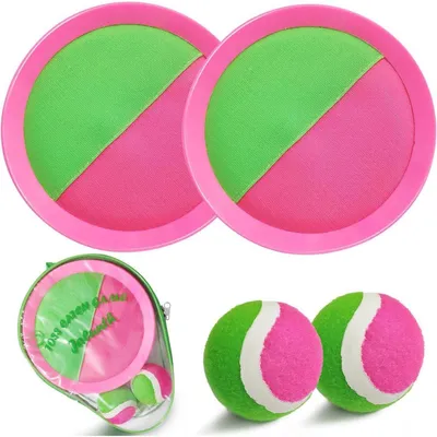 Obrázok produktu pre Sada na hádzanie loptičiek Klettball, vodeodolná, ružová, pre deti aj dospelých