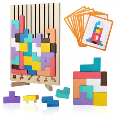 Image de InAndOutdoorMatch - Puzzle Holztetris - 41 pièces