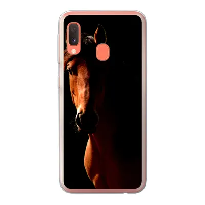 Produktbild von MuchoWow® Handyhülle Schutzhülle Hülle für Samsung Galaxy A20e Pferd - Licht - Porträt Silikon Softcase Handy Hülle - Abdeckung