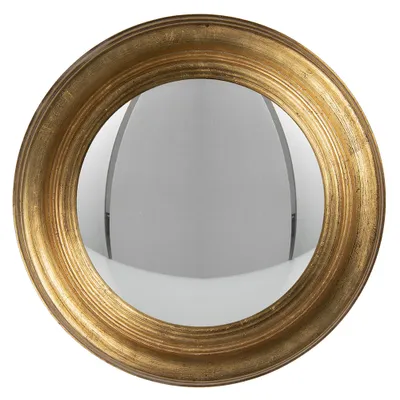 Produktbild von Clayre & Eef Spiegel Ø 34 cm Goldfarbig Holz