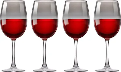 Produktbild von alpina Weingläser Set 4-teilig – Weingläser geräuchert – geeignet für Rot- und Weißwein – Glasgeschirr für jeden Anlass – Glas