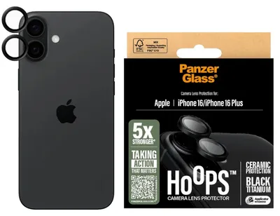 Produktbild von PanzerGlass Hoops Ceramic Camera Lens Protector iP 16 16 Plus